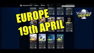 EU PSN Sales - Trophy Highlights (19th April '17)