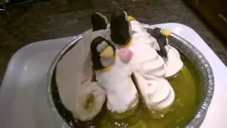 Penguin Iceberg Cake and Jelly