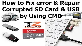 How to Fix error and repair corrupted SD card and USB | repair corrupts memory card | CMD | format