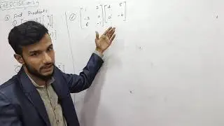 Chapter#1(Matrices And Determinants) Exercise#1.4 Question# 1,2,3,4 for class 9th maths Ptb