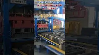 Вибропресс Рифей Прогресс девять блоков за формовку, бесстеллажная схема