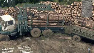 SpinTires 2017  Т--150 Л ЗА ДРОВАМИ.ОТЛИЧНЫЙ КАЧЕСТВЕННЫЙ МОД