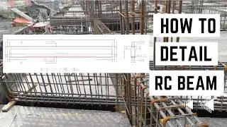 How to Detail Reinforced Concrete Beam LIKE A PRO! | RC Beam Detailing