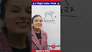 3 Digit Cube Trick 🔥 | Quickest way to find cube of any number 