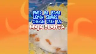 MAJA BLANCA with LEMON SQUARE CHEESE CAKE #dessert #dessertrecipe #majablanca