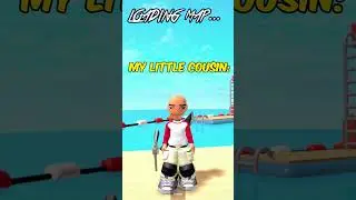 When my mom says to play with my little cousin 💀 #roblox #viral #coolidk #fypシ #gyat