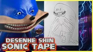 Como desenhar o shin Sonic Tapes - tutorial/ passo a passo