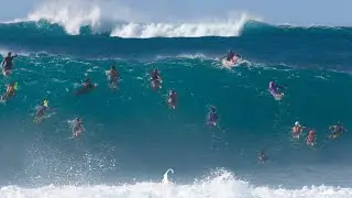 PSYCHO SECOND REEF PIPELINE! LATE SEASON GOES OFF!!!