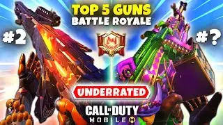 TOP 5 Most UNDERRATED Guns In Battle Royale | Call Of Duty Mobile | Top 5 Best Guns In COD Mobile BR