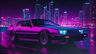 1 Hour RetroWave Screensaver | Relaxing Synthwave Background Music & Aesthetics