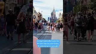 Seeing Cinderella Castle for the First Time on a Disney Trip Never Gets Old #disney #disneyworld