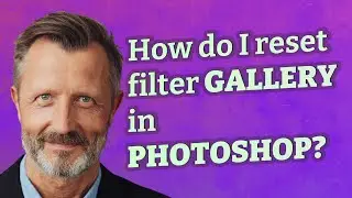 How do I reset filter Gallery in Photoshop?