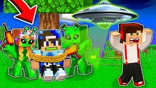KOSMICI PORWALI MOJEGO PRZYJACIELA UFO W MINECRAFT?! GPLAY & LAKI