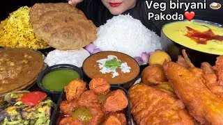 Asmr:PURI,CHANA MASALA,SOYA CHAAP MASALA,KADHI PAKODA,PANEER TIKKA,SAMOSA