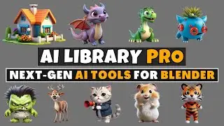 Blender Ai Library Pro | Image to 3D Model | Text to 3D Model | AI Tools