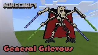 Minecraft: Pixel Art Tutorial and Showcase: General Grievous (Star Wars: The Clone Wars)