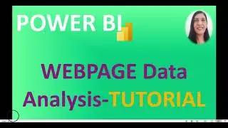 Import and Analyze WEBPAGE data in POWER BI Desktop