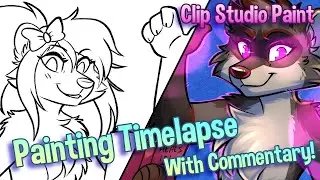 Drawing some Magical Trash Pandas! | Speedpaint & Commentary