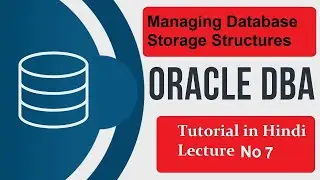oracle dba tutorial for beginners managing | Database storage structures