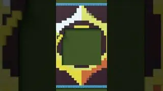 Brawl Stars Logo Pixel Art in Minecraft 