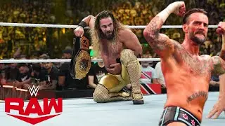 CM Punk vs Seth Rollins On WWE Raw 28 Nov. 203