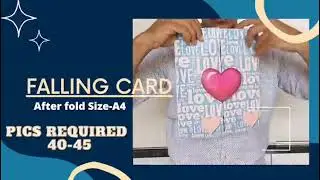 Falling Card ||  Handmade Gift || Order 9806851745 || #handmade #gift #explosion #box #love