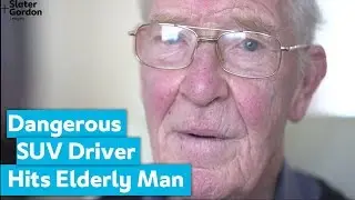 Dangerous SUV Driver Hits Elderly Man Crossing Road