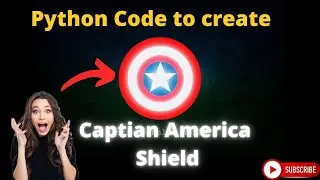 Python code tutorial to make captian americas shield | Aniket Verma