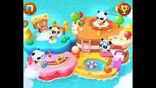 Panda sport games Round Jumping and Diving by BabyBus (baby bus)