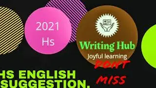 HIgher Secondary Examination English Suggestion   #2021