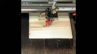 Laser engraved plaque with YoraHome CO2 Laser.