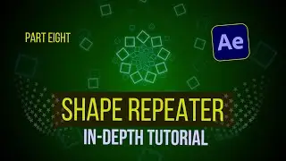 Shape Layer Animation After Effects | Shape Repeater  -  Creating A Motion Graphics |  Part 8