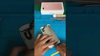 Ganti lcd iphone 7 plus , lcd bergaris #shorts