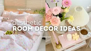 aesthetic room decor ideas 🌷 | pinterest & korean Inspired | room decorating ideas aesthetic