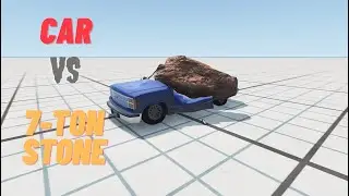 Satisfying Car Crash | 7-Ton Rock Vs Car