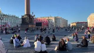 Кавер группа Улица без имени. Дворцовая площадь 20.06.2020.Белые ночи.