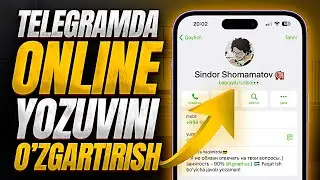 TELEGRAMDA ONLAYN YOZUVINI O'ZIMIZ XOHLAGANDEK O'ZGARTIRISH // 2023 YANGI USUL