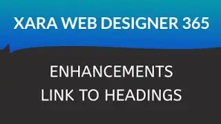 Xara Web Designer 365 Premium: Enhancements Link To Heading Lesson 14