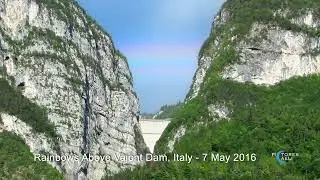 Supernumerary arc and Rainbow above Vajont Dam, Italy  7 May 2016
