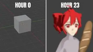 I hate AI, so I tried to learn Blender in 24 Hours