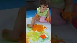 Pintando con las manos #Shorts