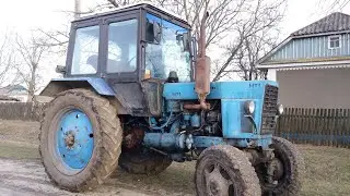 ✔МТЗ 82.1 ВЫТАСКИВАЕТ БУС🔴ПЕРВЫЙ ВЫЕЗД после 35 днеи ПРОСТОЯ