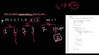 [Eng] Leetcode | 2616  Minimize the Maximum Difference of Pairs