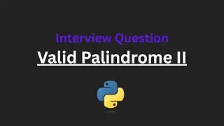 Valid Palindrome II - Leetcode 680 - Python