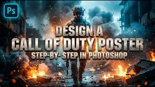 How To Creating a Call of Duty Poster Design Using Photoshop | Step-by-Step Tutorial.