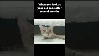 When you look at your old code 😯