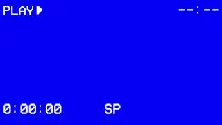 VHS Blue Screen Intro (HD 1080p)