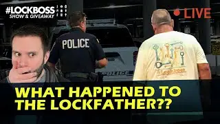 LockFather in a Police Car on our way home from ALOA? #Lockboss Show& Giveaway