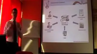 Оратор проводит монотонную презентацию