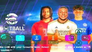 eFootball PES 2025 PPSSPP Update Transfer Real Faces Updated Kit Best Graphics